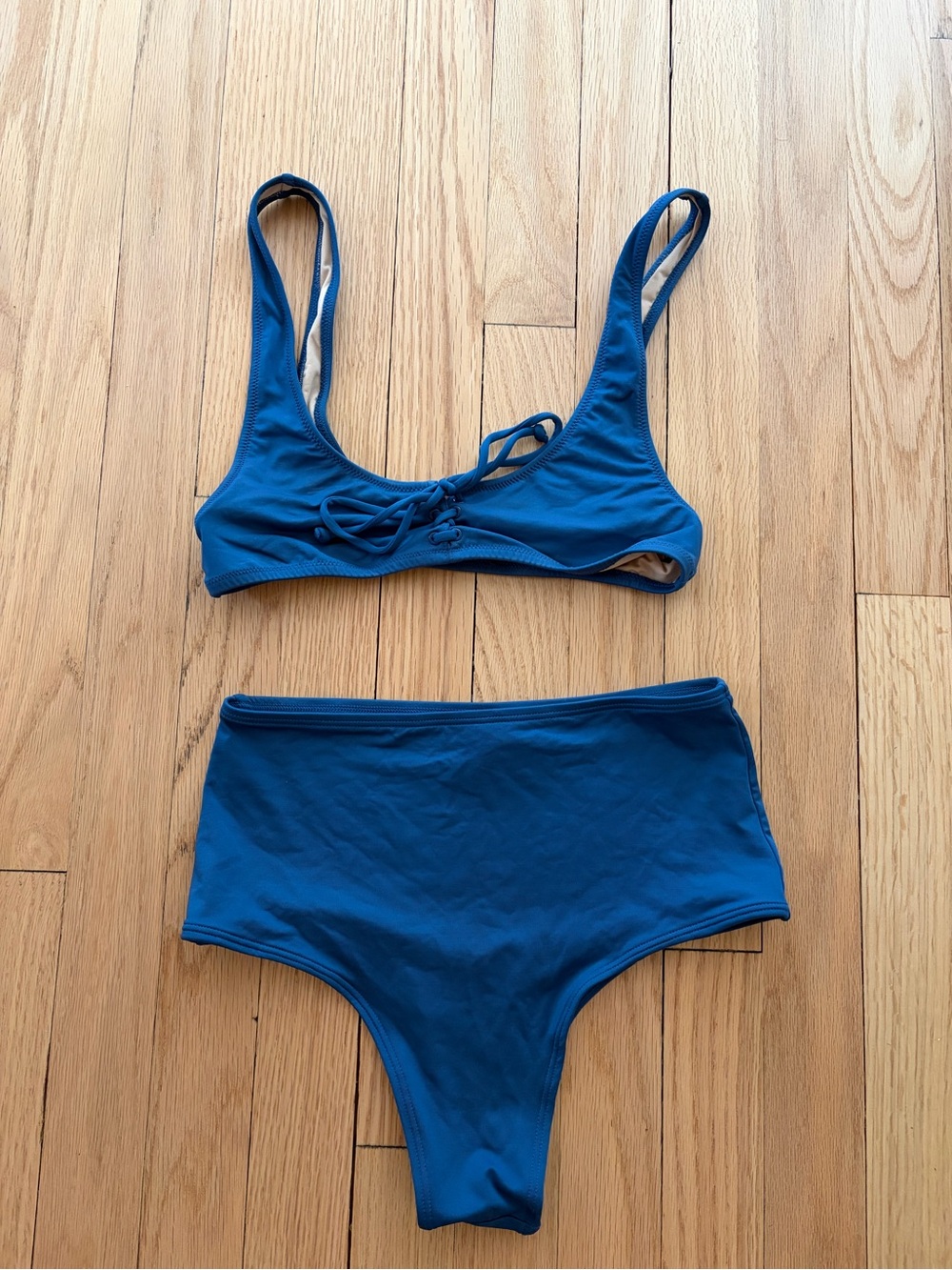 J. Crew Blue Two-Piece Bikini Set